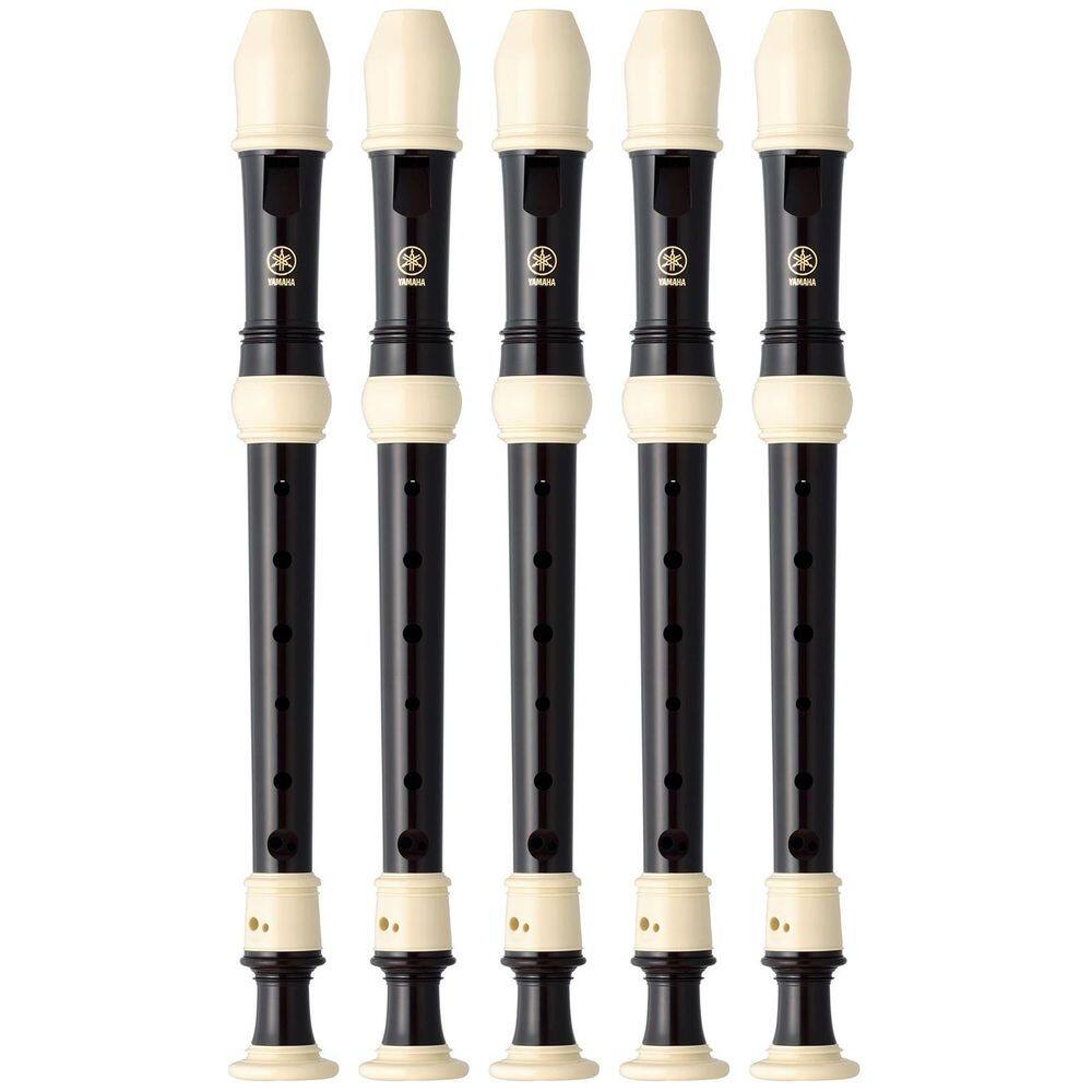 Kit 5 Flautas Doce Soprano Barroca Em C YRS-302BIII Yamaha