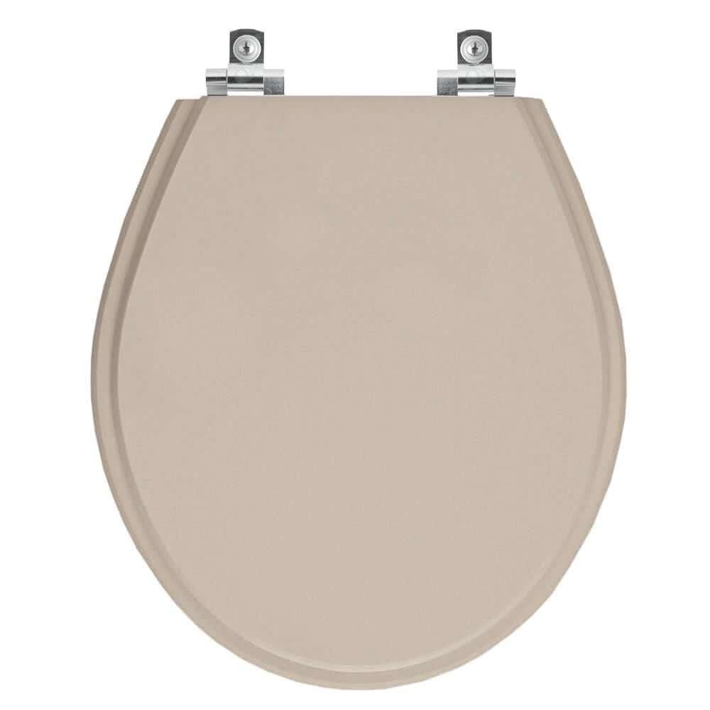 Assento Sanitário Soft Close Ravena Bege Saara para vaso Deca
