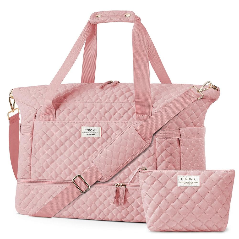 Bolsa de viagem ETRONIK Gym Duffel com porta de carregamento USB para mulheres