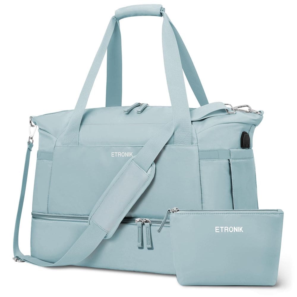 Bolsa de ginástica ETRONIK para mulheres, mochila de viagem com compartimento para sapatos