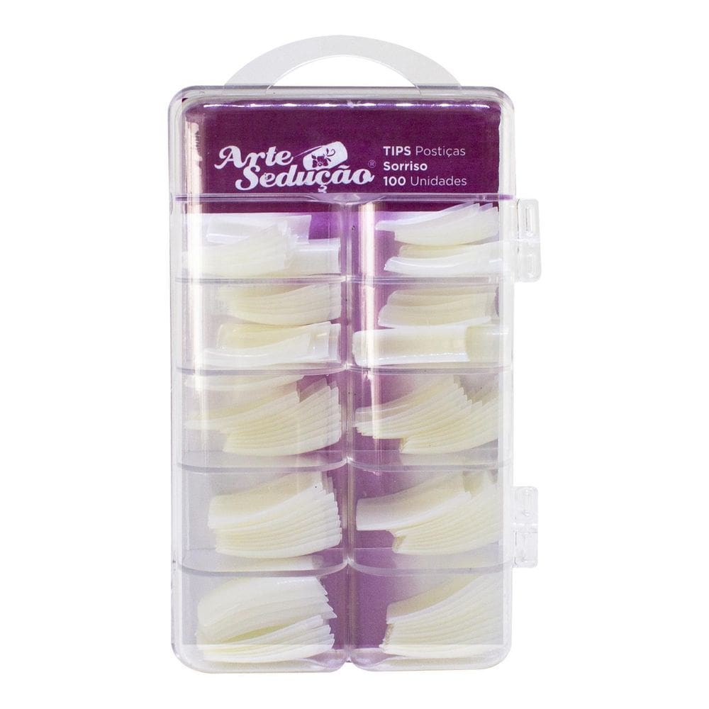 Kit Tips Unhas Postiças Sorriso 300 Unidades, Arte Sedução