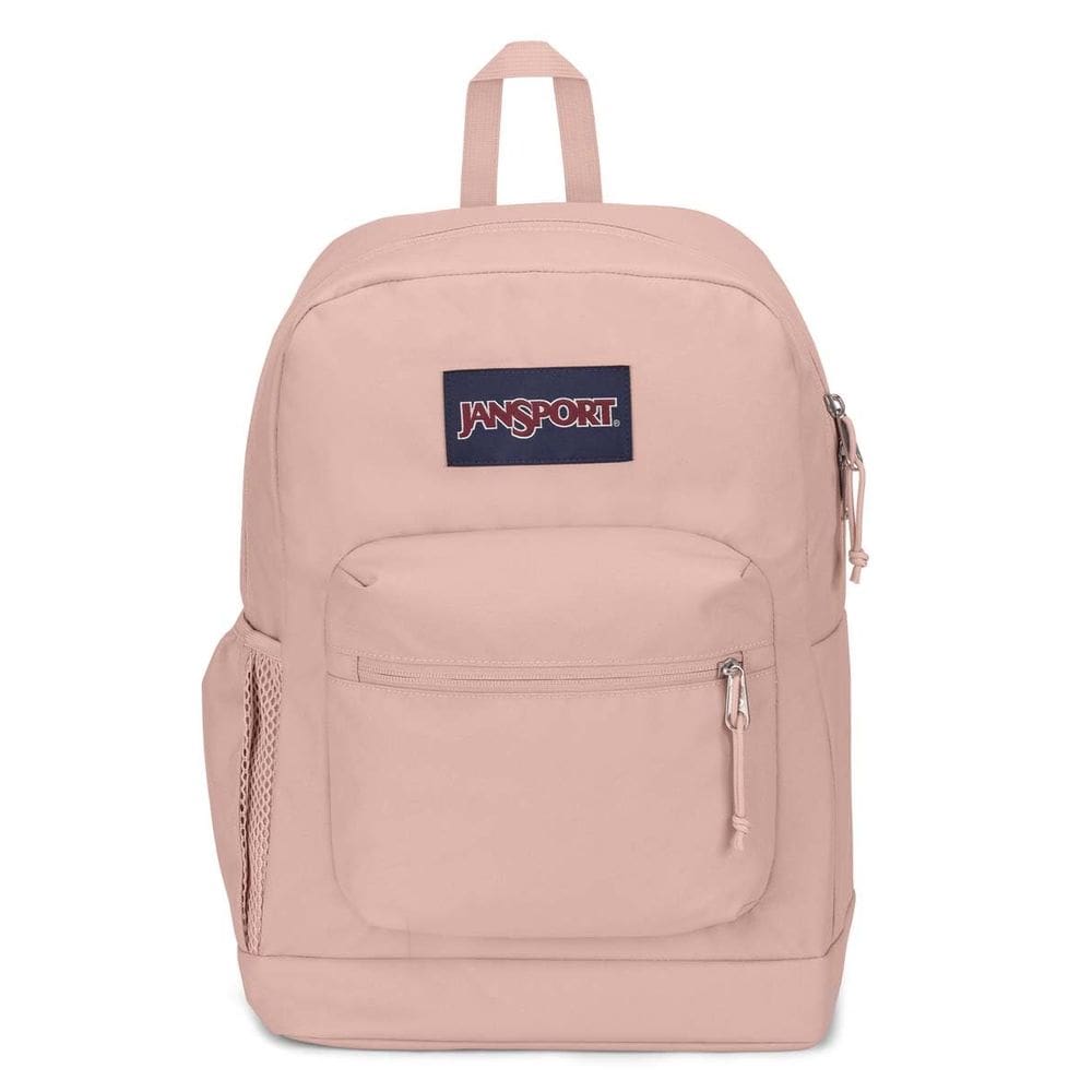 Mochila JanSport Cross Town Plus Misty Rose com manga de 15”