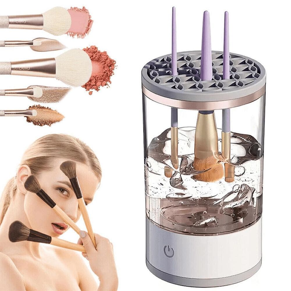 Lavador Limpador De Pinceis Maquiagem Automático Elétrico
