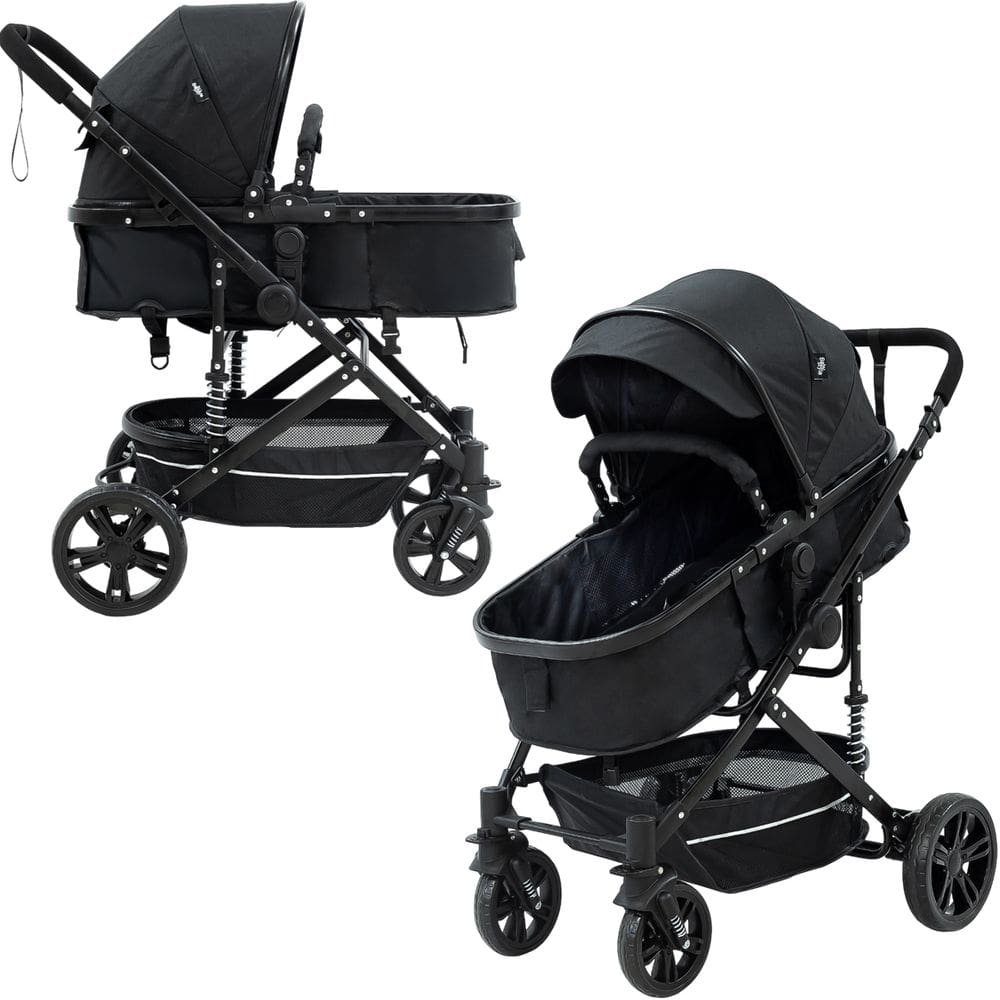 Carrinho de Bebe Passeio Reversível Moises Baby Style Wonder 15Kg Dobravel Compacto Confortavel Ajustavel Capota Cesto