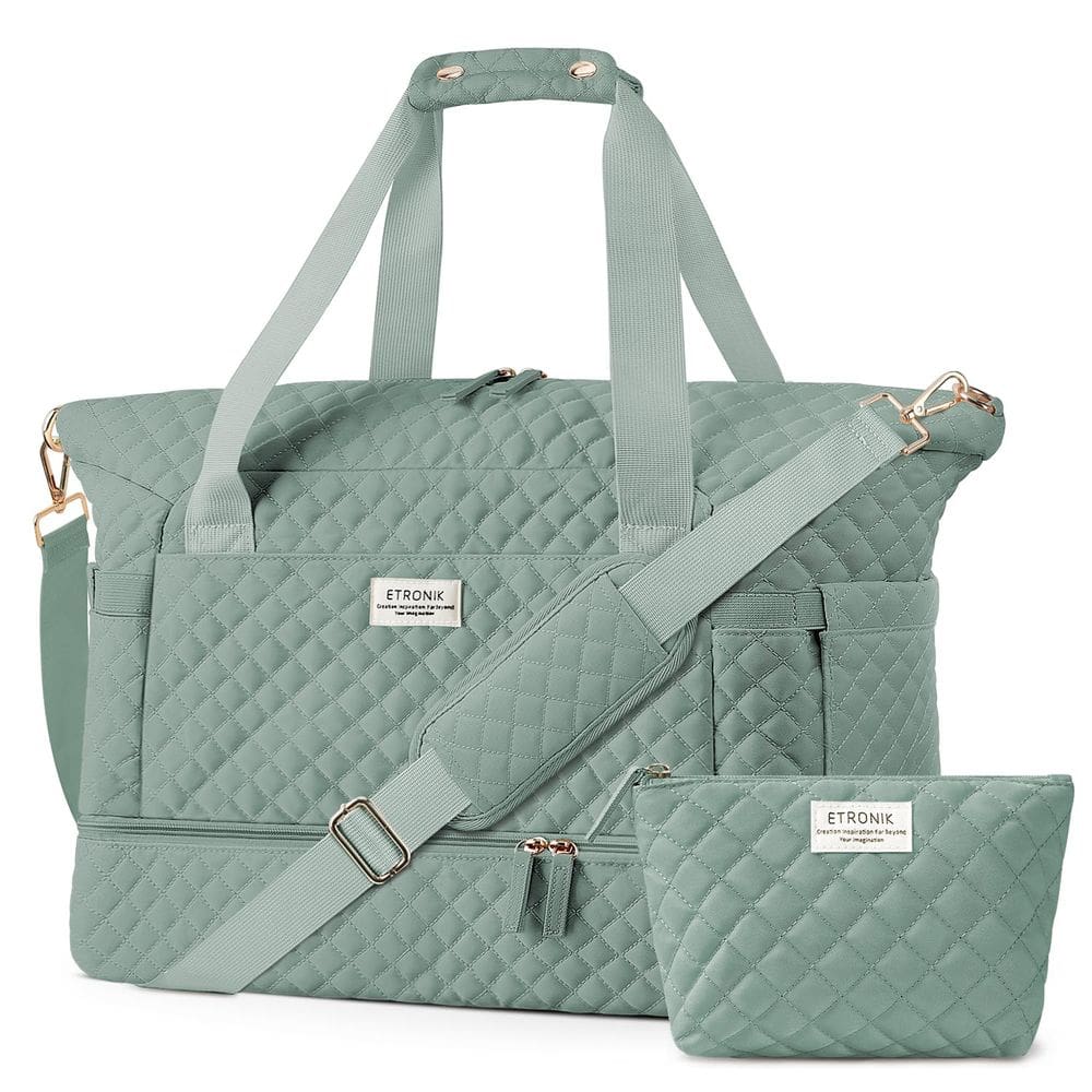 Bolsa de viagem ETRONIK Gym Duffel com compartimento para sapatos para mulheres