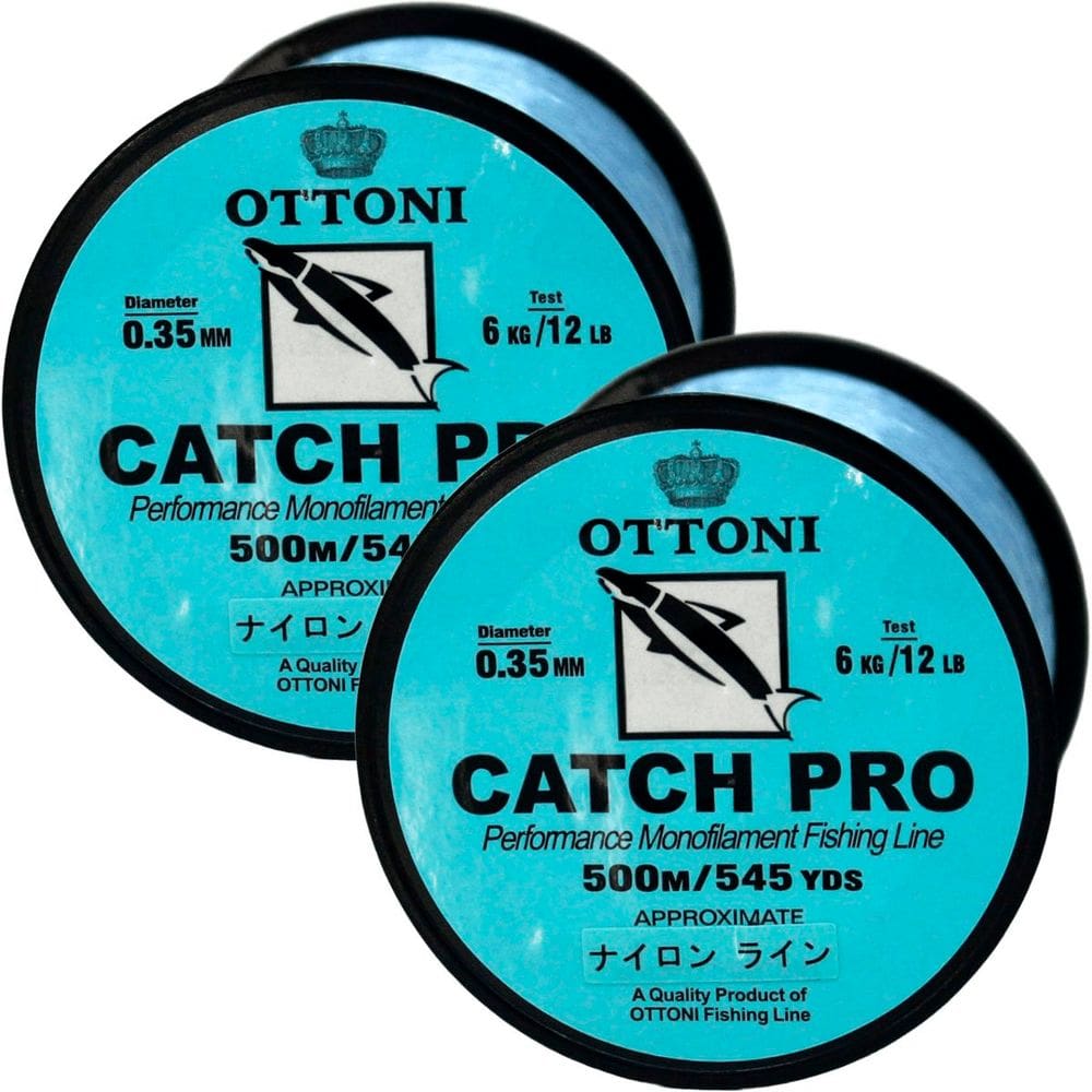 Kit 4 Linhas Pesca Monofilamento Ottoni 0,35MM 6kg/12lb 500M