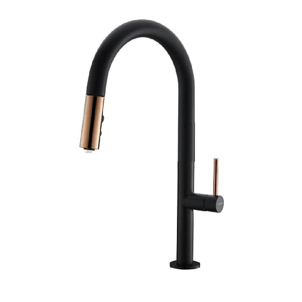 Torneira Monocomando Sensor Preto/Rose Com Extensor Ca8004-P