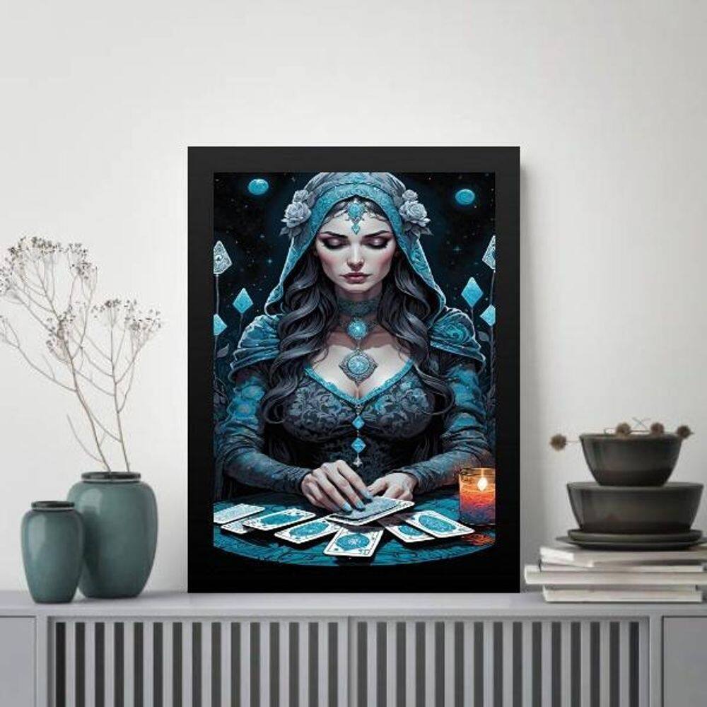 Quadro Decorativo Cartomante 45X34Cm