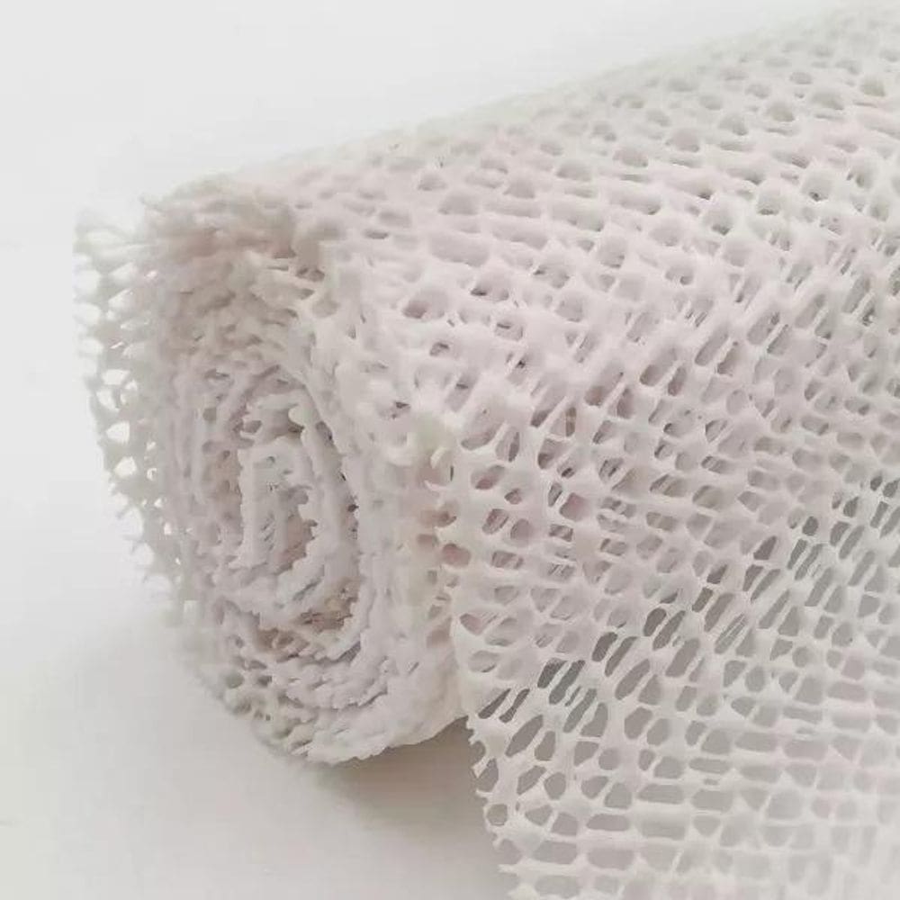 Borracha Antiderrapante Artesanato 30cm com 1.5 Metro Branca