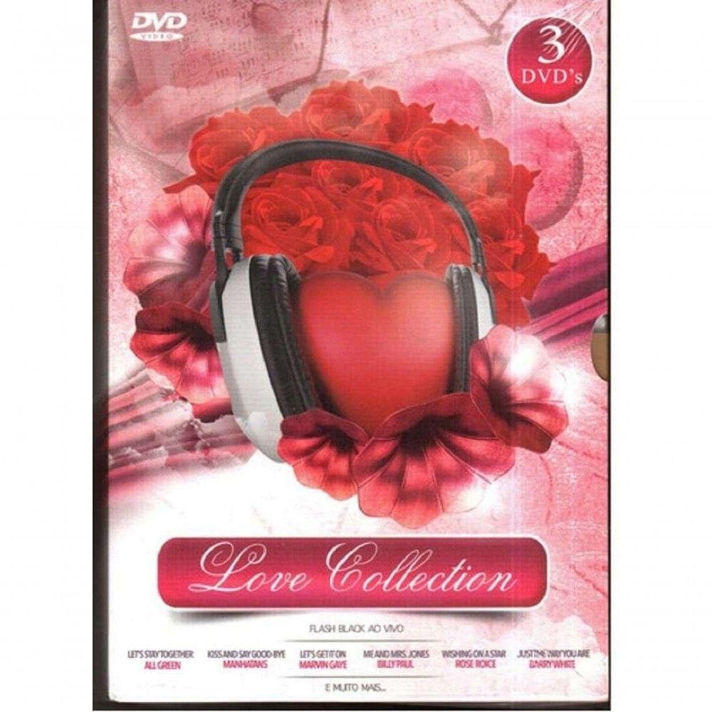 Box Love Collection 3 Dvds 52 Sucessos Românticos