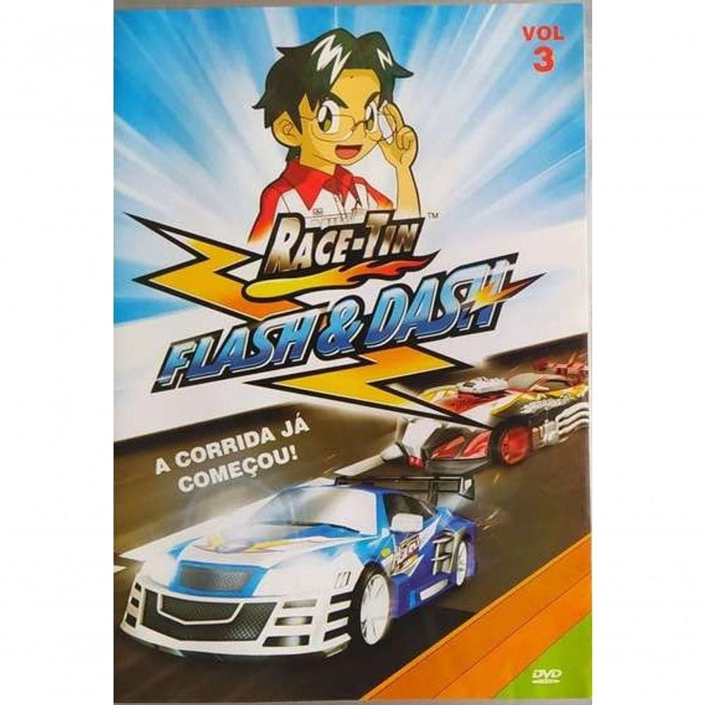 Dvd Race -tin Flash & Dash - Vol.3 Embalagem De Papel