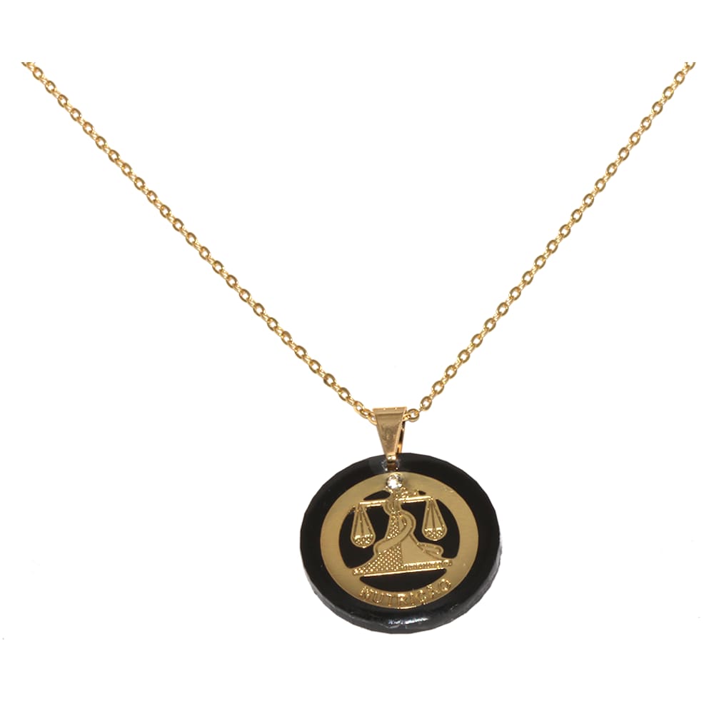 Colar Cordão Direito Justiça Folheado Ouro 18k