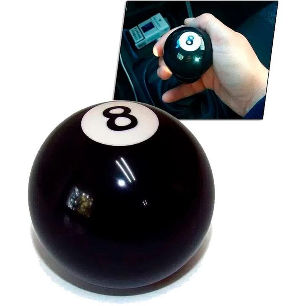 Bola De Câmbio Universal Sinuca N8 Preta 54Mm - Auto Quality