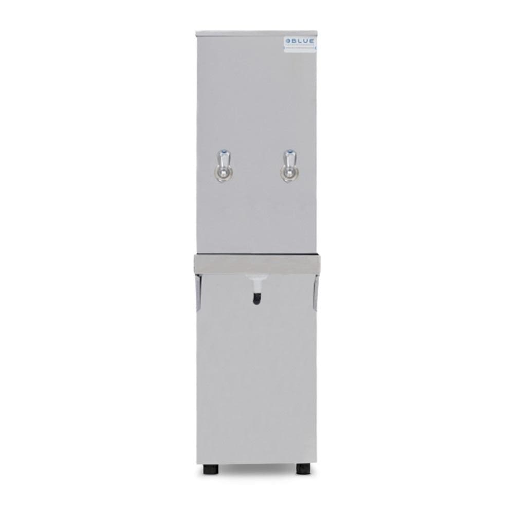 Bebedouro Purificador Industrial Blue Coluna 2 Torneiras Gelada 25L PIC25L220VG-2T Inox 220V