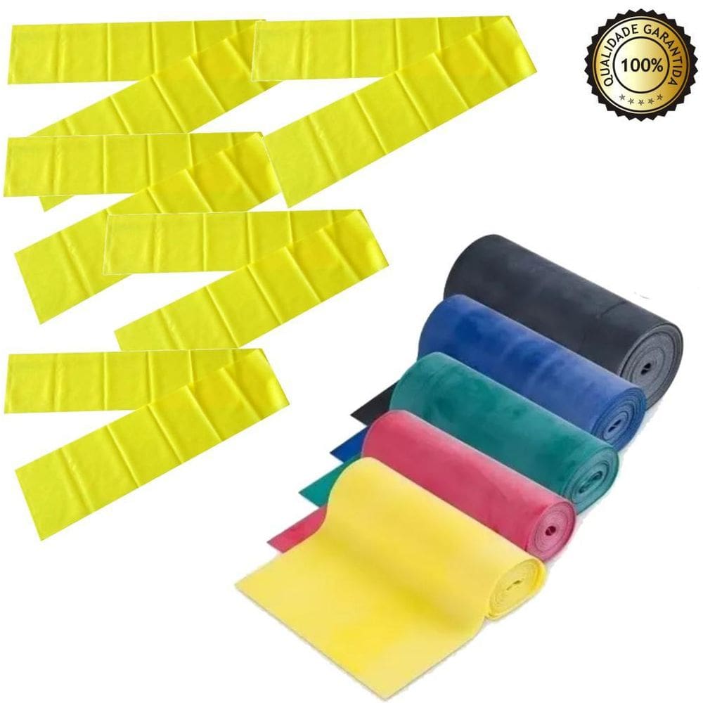 Kit Faixas Elásticas 5 Intensidades + 5 Faixas Leve