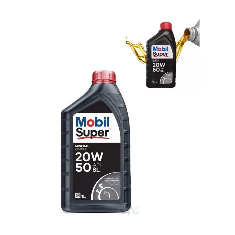 Óleo De Motor Lubrificante Mobil Super 20W50 Mineral Api Sl