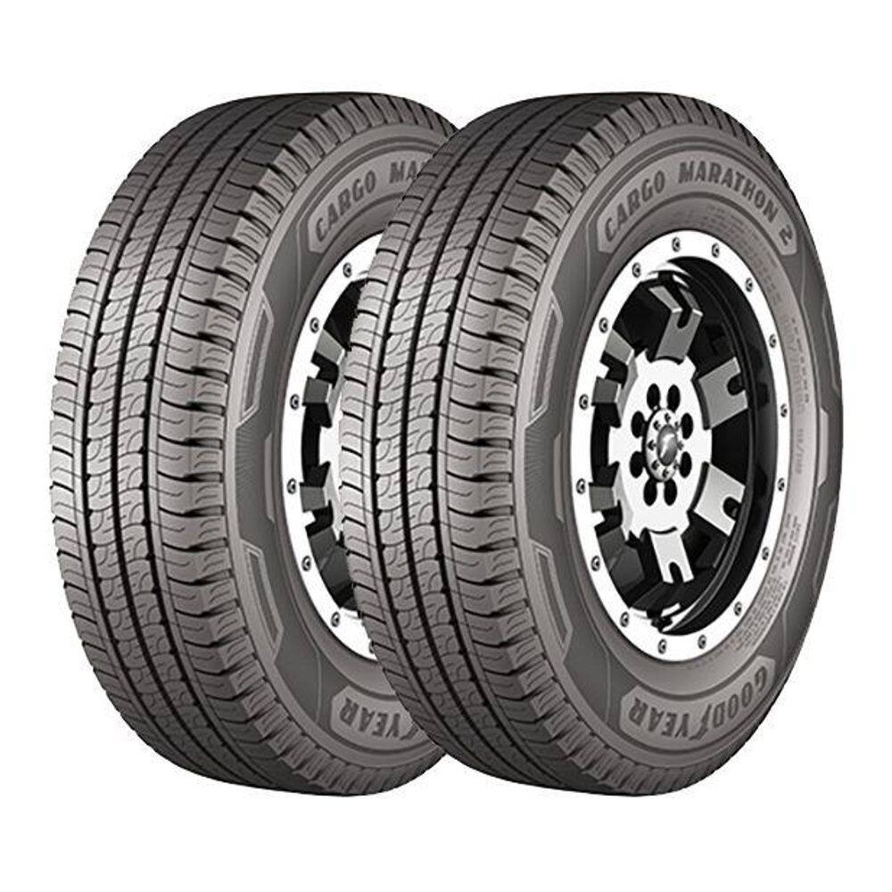Kit 2 Pneus Goodyear Aro 14C 185R14C Cargo Marathon 2 102/100R