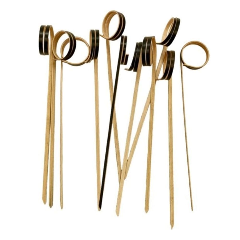 Palito De Bambu De Petisco Preto 12cm 20 Un Silverfestas