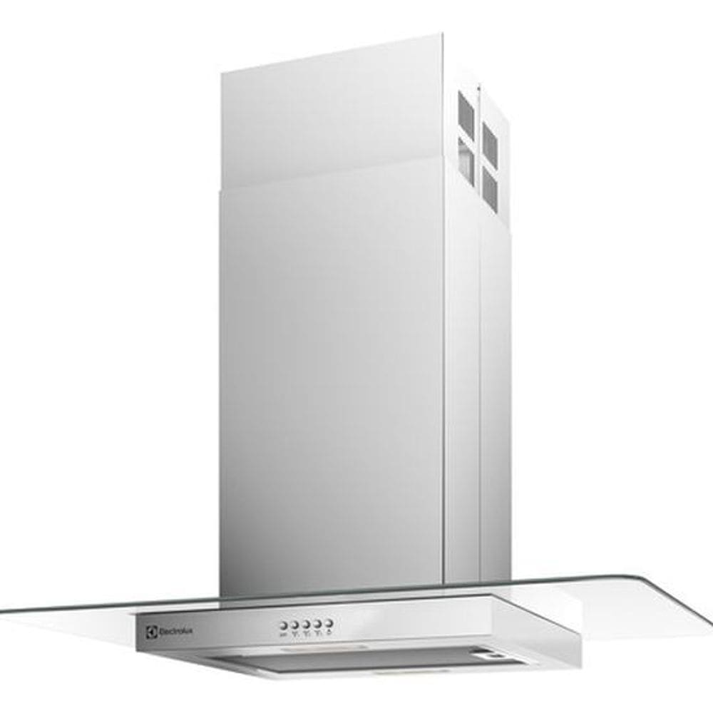 Coifa De Ilha 90cm Led Vidro E Inox 127v - Electrolux