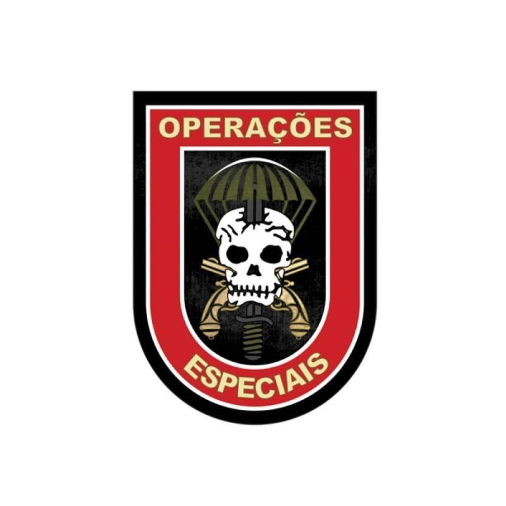 Adesivo Operações Especiais Caveira Paraquedista Externo