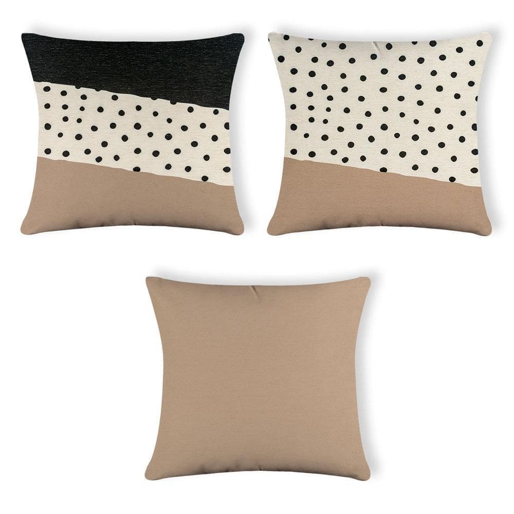 Kit 3 Capas De Almofada Em Linho Linen Print 42X42 - 012