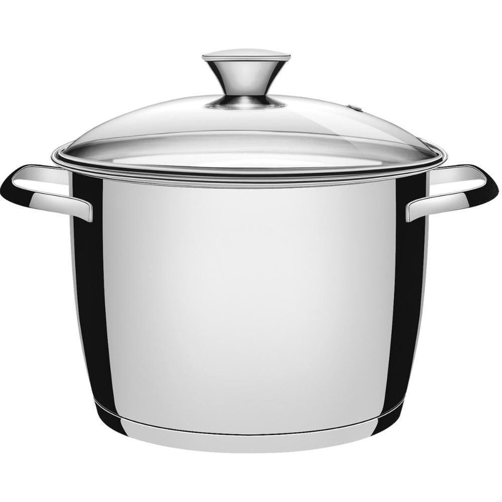 Caldeirão Tramontina Indução Inox Tampa Vidro Allegra 22Cm