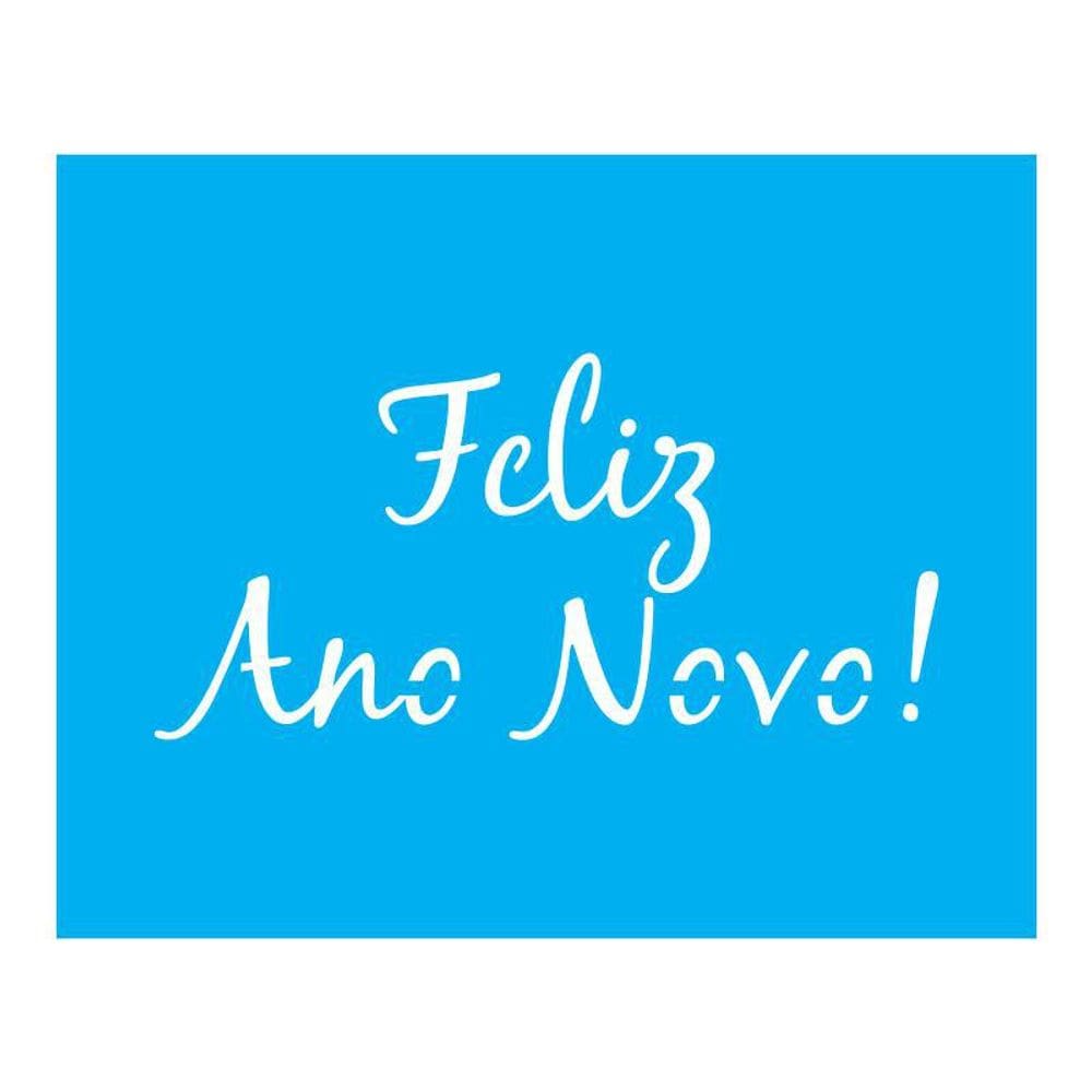 Stencil Tamako Feliz Ano Novo - 20X25Cm - Ref B668