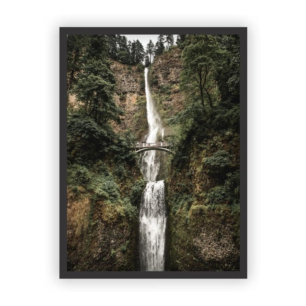 Quadro Decorativo Paisagens Variadas Moldura Preta Mod 24