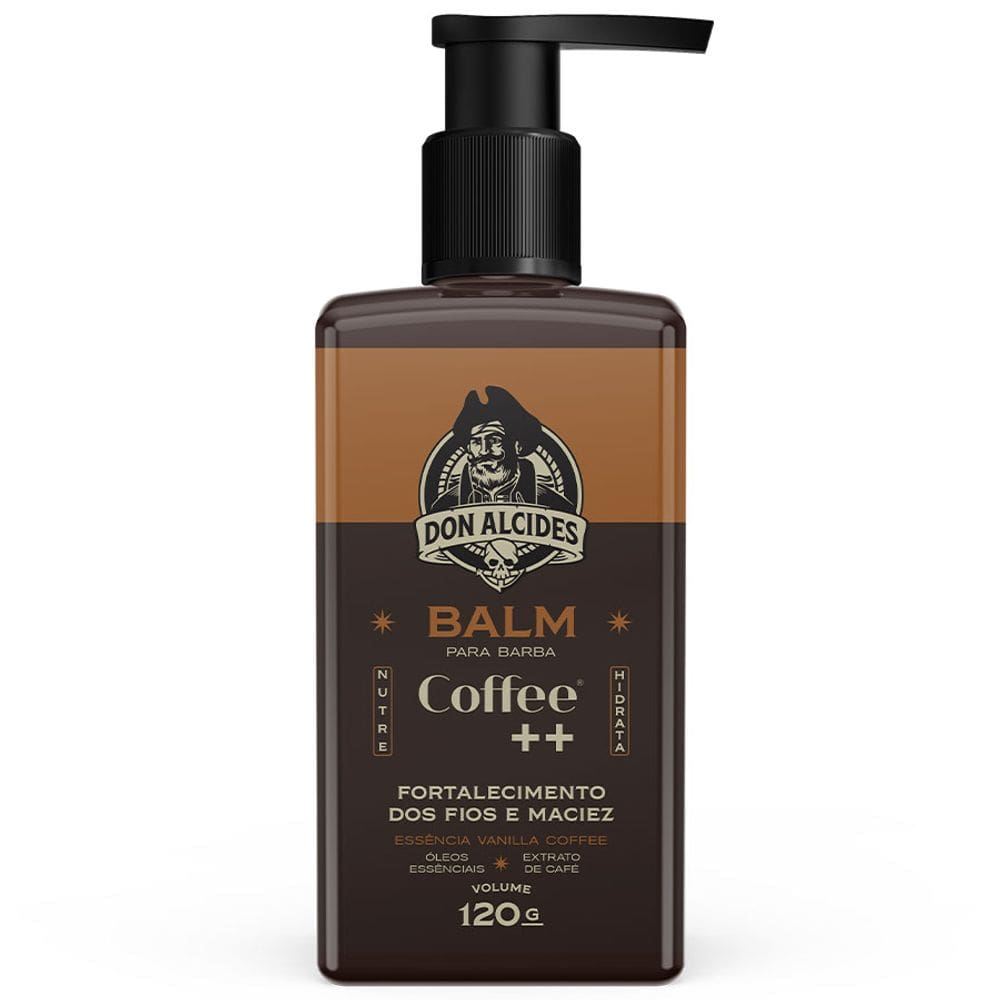 Balm para Barba Coffee ++ Café, Vanilla e Tabaco 120g Don Alcides