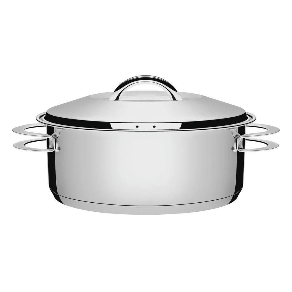 Caçarola Tramontina Solar Rasa Em Aço Inox 28 Cm 7,1 L