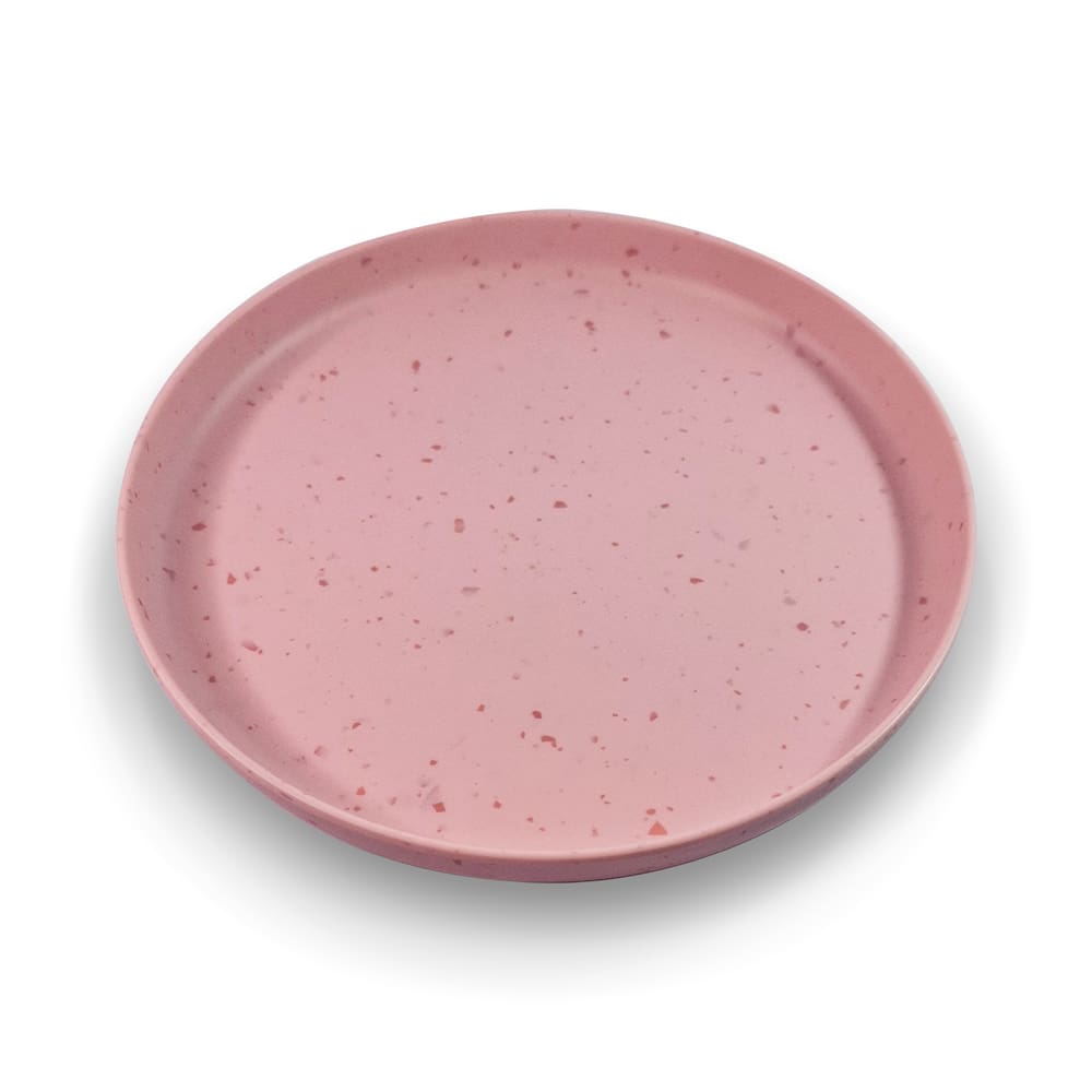 Kit 4 Pratos De Mesa Linha Orgânica Rosa - 27,0Cm - Ad