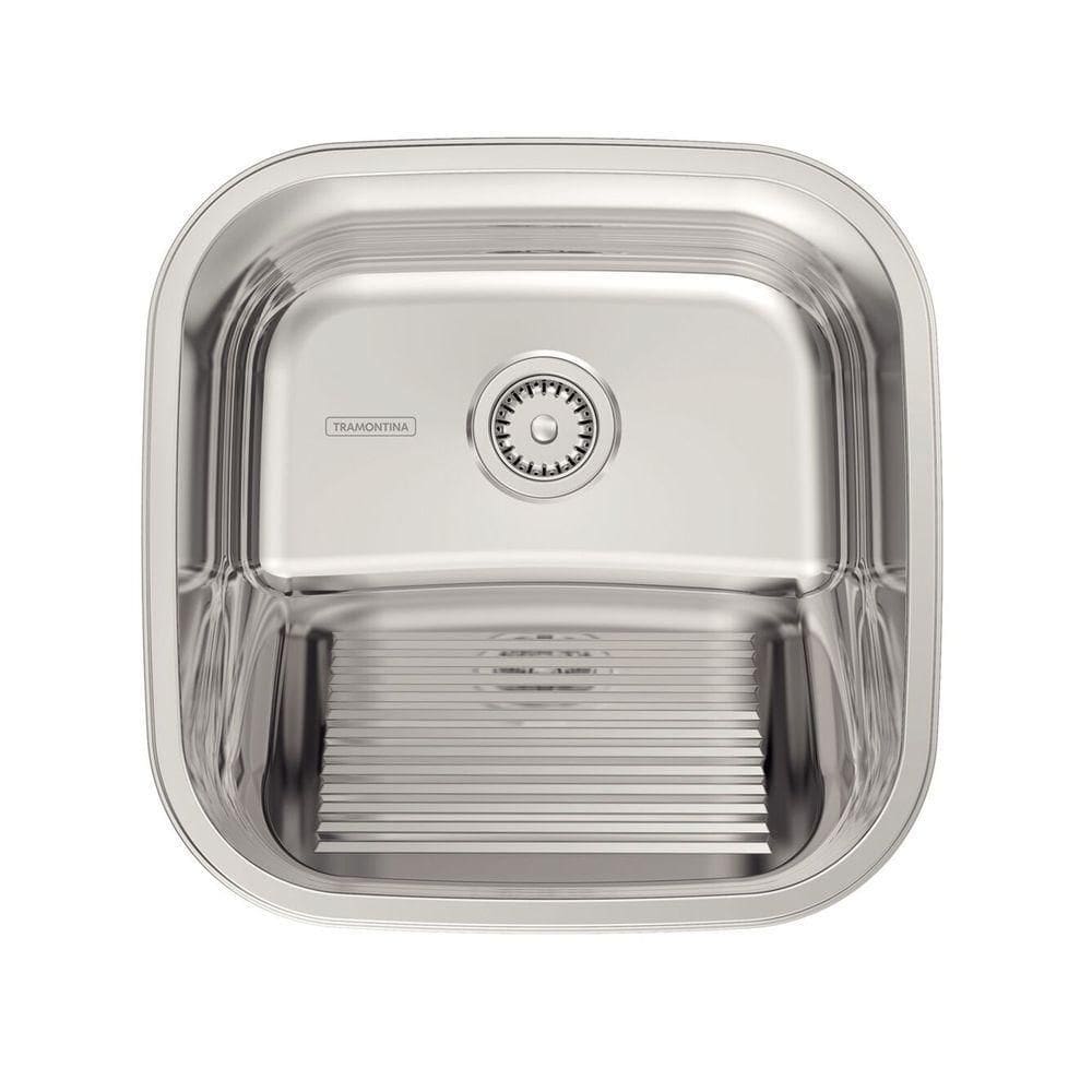 Tanque De Encaixe Tramontina Hera 25 L Em Aço Inox Polido 40x40 Cm