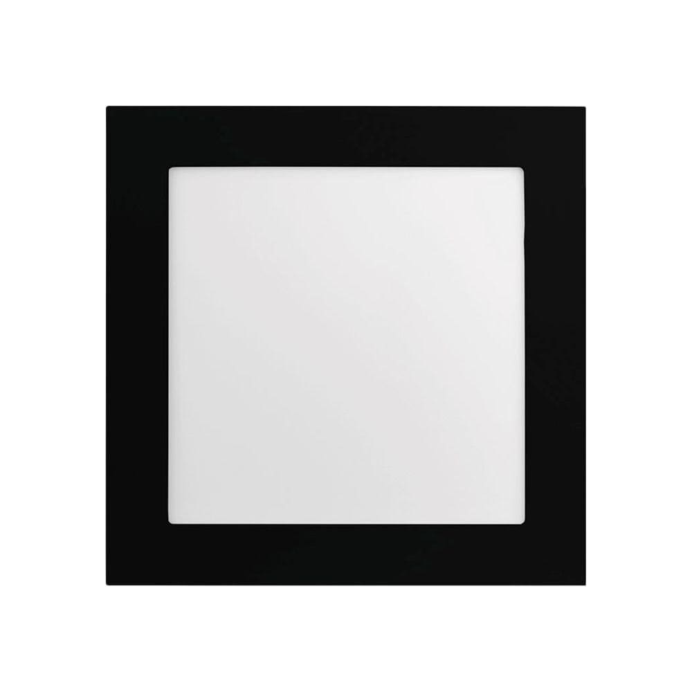 Painel Led Save Energy Quadrado Embutir 25w Bivolt Jet Black 3000k