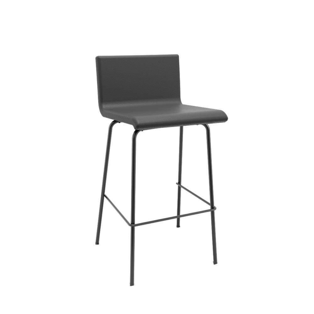 Cadeira Soer Fixa 4 Pés Alta Preto - Conforto e Design