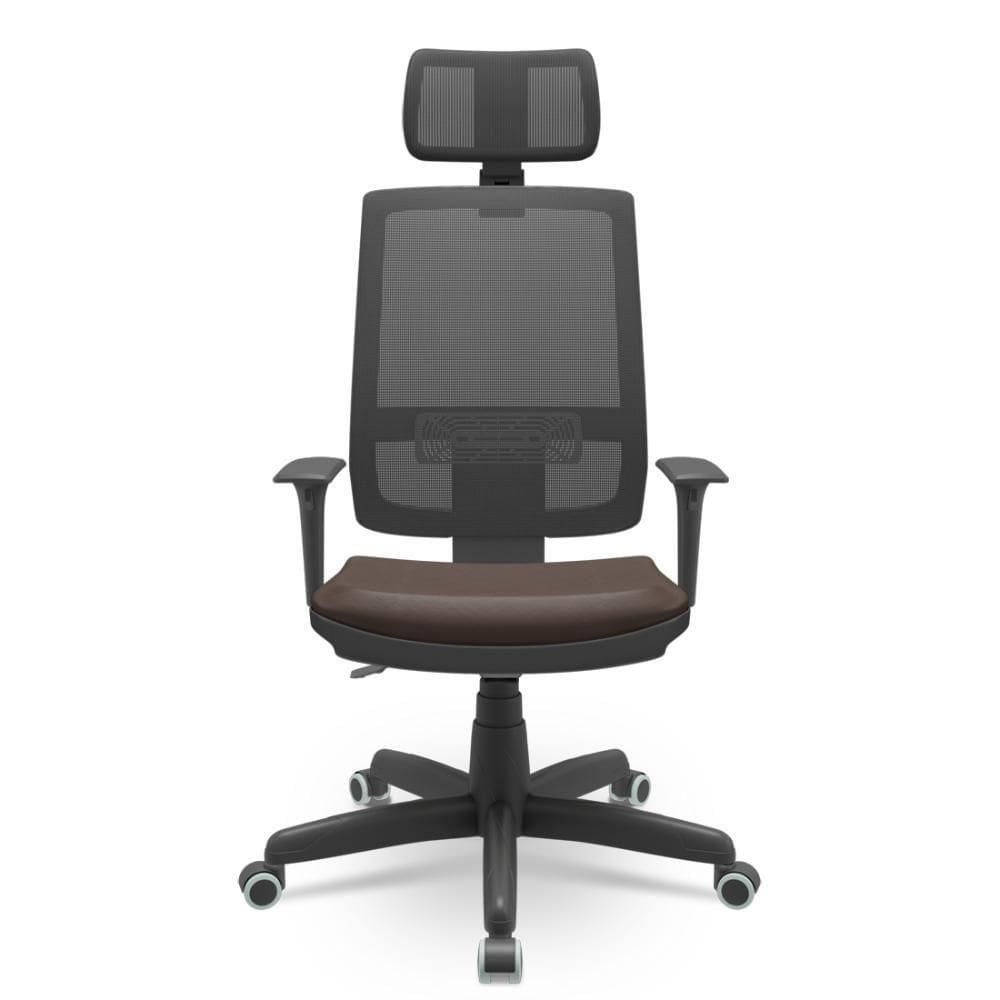 Cadeira Brizza Presidente Tela Facto Dunas Marrom