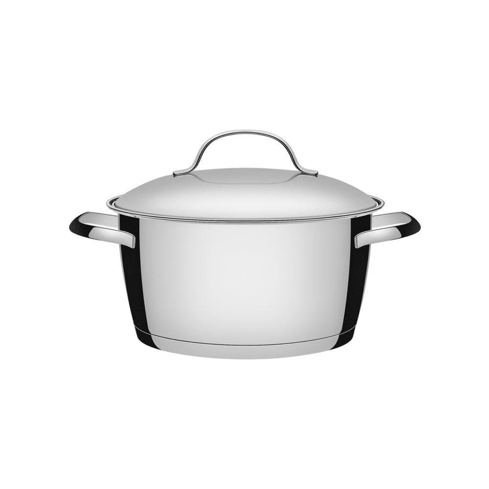 Caçarola Funda Tramontina Allegra Em Aço Inox Com Fundo Triplo 24 Cm 5,7 L