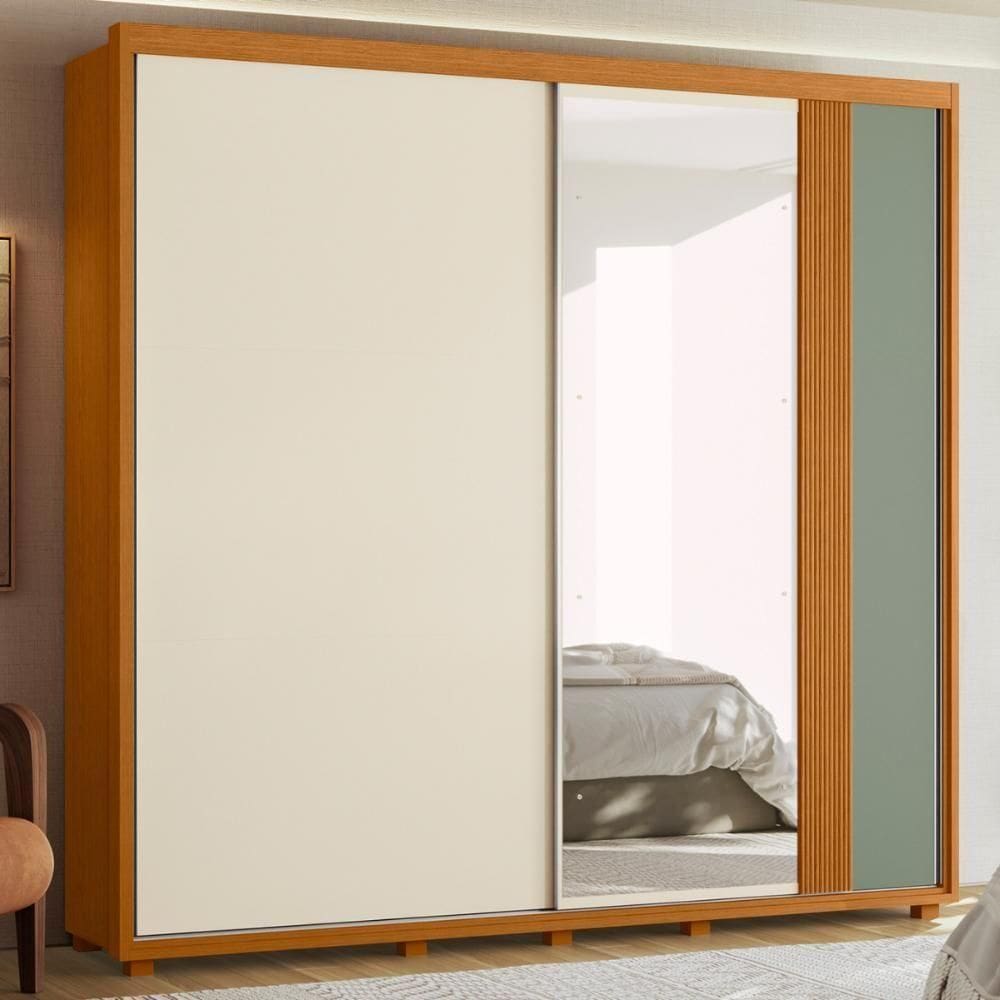 Roupeiro Espelho Sol Cinamomo Off White Salvia