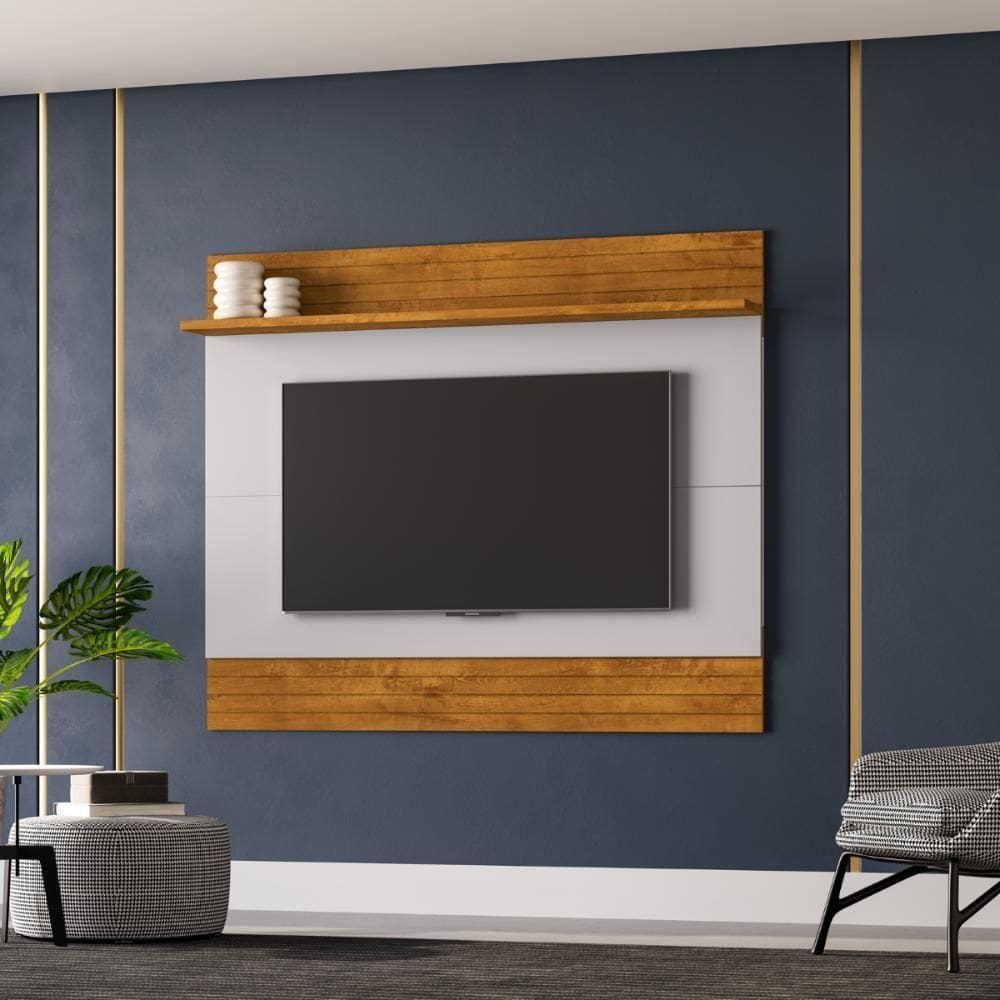 Jogo Painel E Rack Texas Naturalle Off White