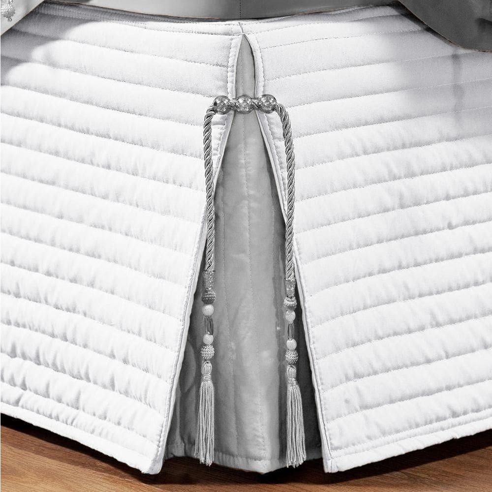 Saia Para Cama Box Queen Paris Matelada Branco