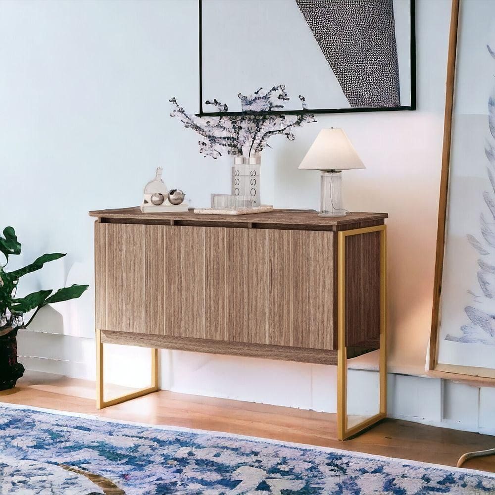 Buffet Estilo Industrial 3 Portas Europa - Affara Dourado Affara Dourado
