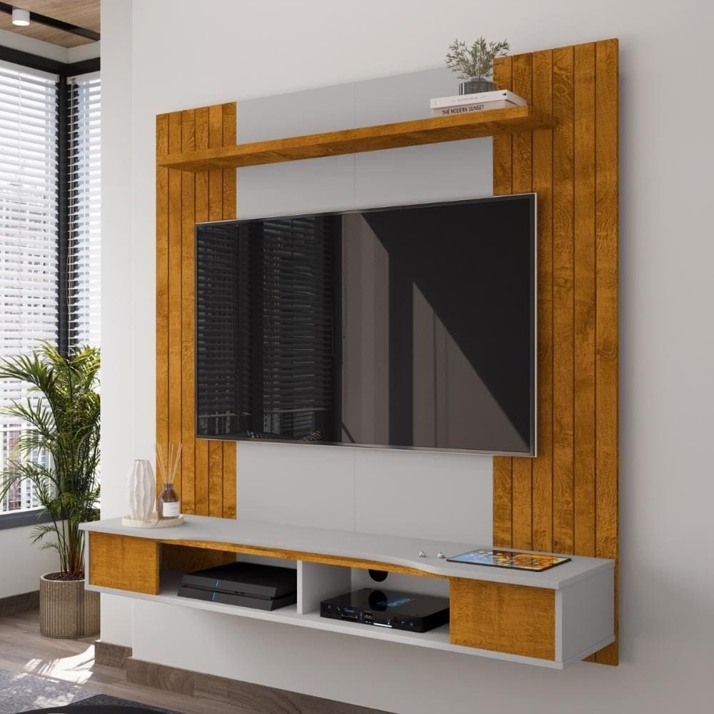 Painel Tv 55 Polegadas éden Naturalle Off White