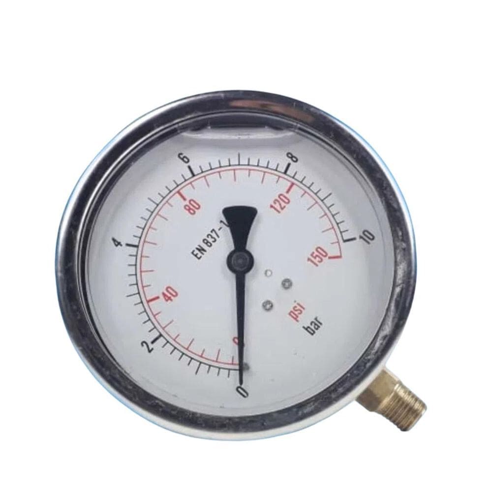 Mr 063 Imp. Inox Manômetro Reto 63Mm Inox 1/4`` 0 A 10Bar