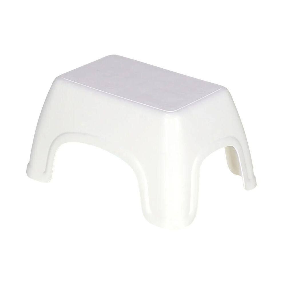 Banco Infantil Tramontina Catty Em Polipropileno Cor:branco