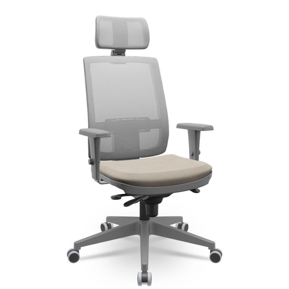 Cadeira Brizza Presidente Grafite Fendi