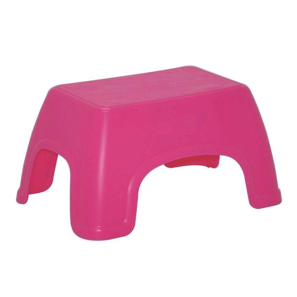 Banco Infantil Tramontina Catty Em Polipropileno Cor:rosa