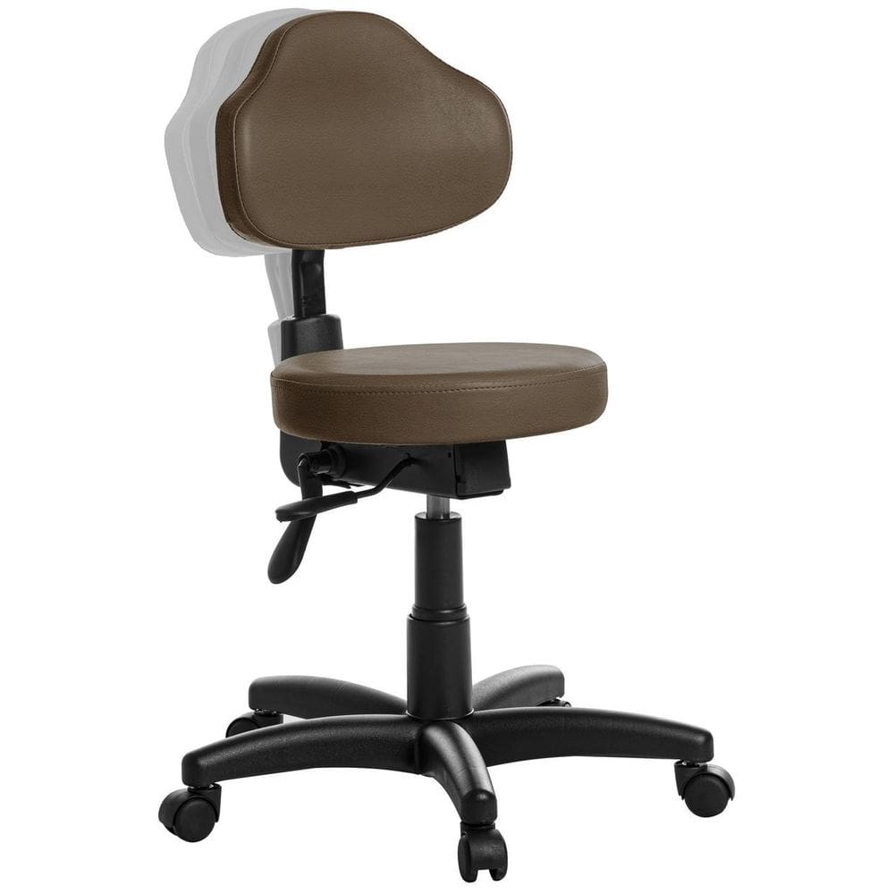 Cadeira Mocho Plus Ergonômica Rv Marrom