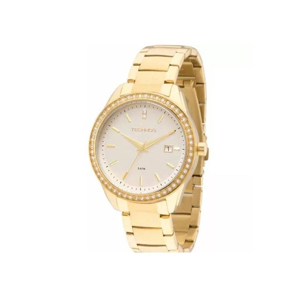 Relógio Technos Feminino Dourado Aço 2115KQY/4K