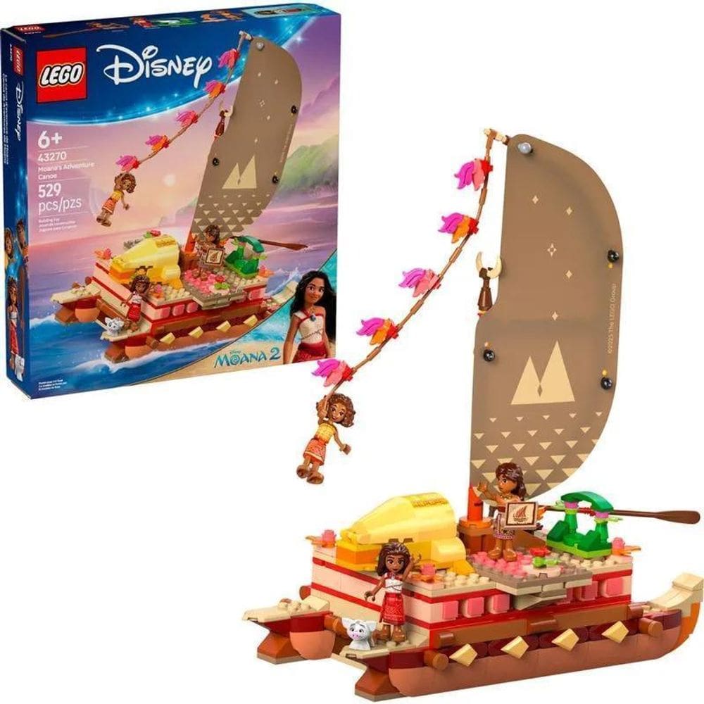 Lego Disney Princess Canoa Da Vaiana 43270 Com 529Pcs