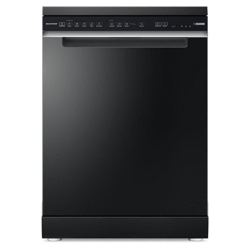 Lava-louças Brastemp 15 Serviços Smart Sensor Preta BLF61AEBNA 220V