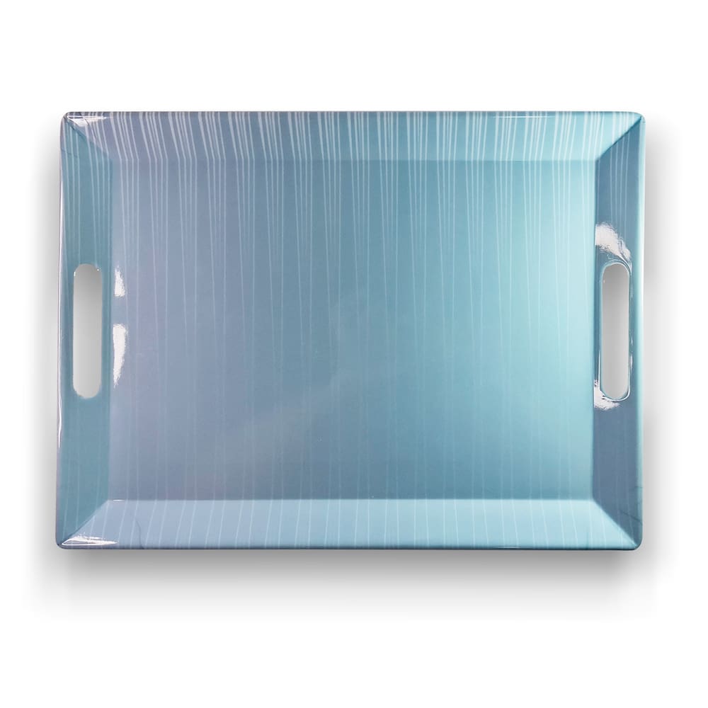 Bandeja Retangular Linha Psicodélica Azul 33,00Cm - Ad